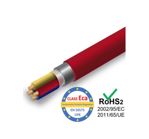 ProBase™ Kabelis ugunsdrošības sistēmām PRO BASE - 2x2x0.8, sarkans,100m