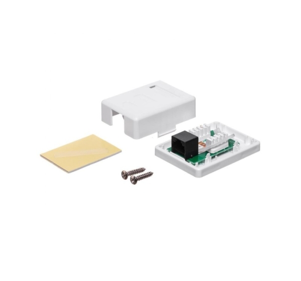 ElectroBase ® Virsapmetuma datora rozete CAT5E, viens  ports  RJ45