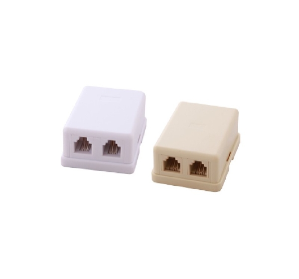 ElectroBase ® Uz virsmas uzstādāma telefona ligzda 2xRJ11