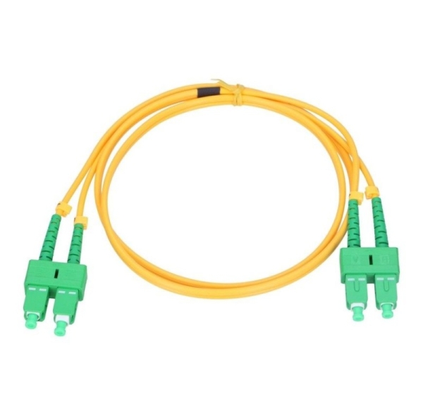 ElectroBase ® SC/APC-SC/APC Optiskais komutācijas kabelis/ duplex/ SM/ 2m