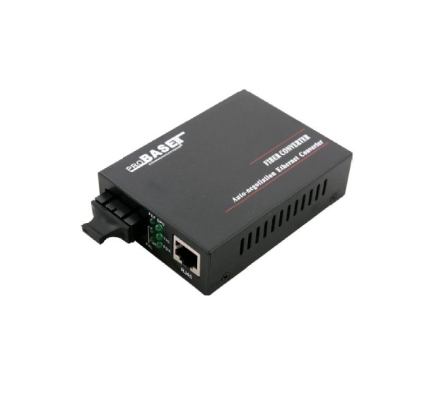 ElectroBase ® Media konvertors/ Dual fiber/ SM/ 10/100Mbps/20km/ SC/ 1310