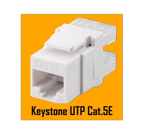 ElectroBase ® CAT5E Keystone module / UTP can use in in SS-1xRJ45-PR or SS-2xRJ45-PR Nordmark Structured LAN