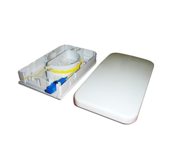 ElectroBase ® Plastmasas sadales kārba optikai, 1 ports, Simplex, 20x12x4