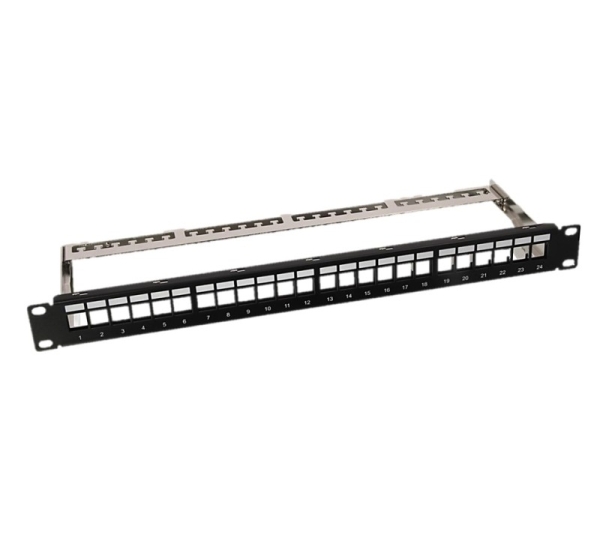 NORDMARK™ Komutācijas panelis CAT5/ CAT6 19" 24 porti tukšs (Patch panel)