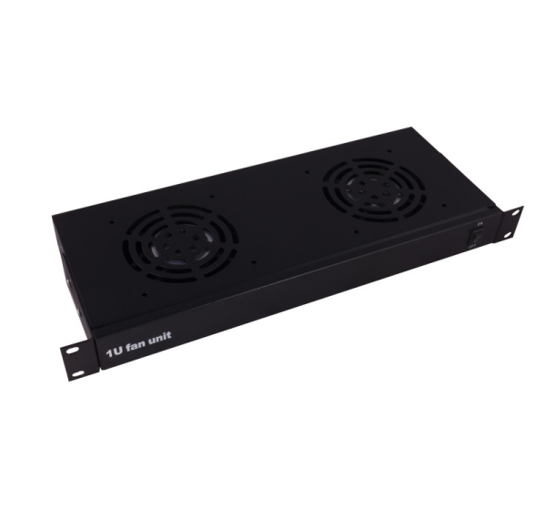 ProBase™ 1U divu ventilatoru bloks 19" komutācijas skapim/ SR3.1.2