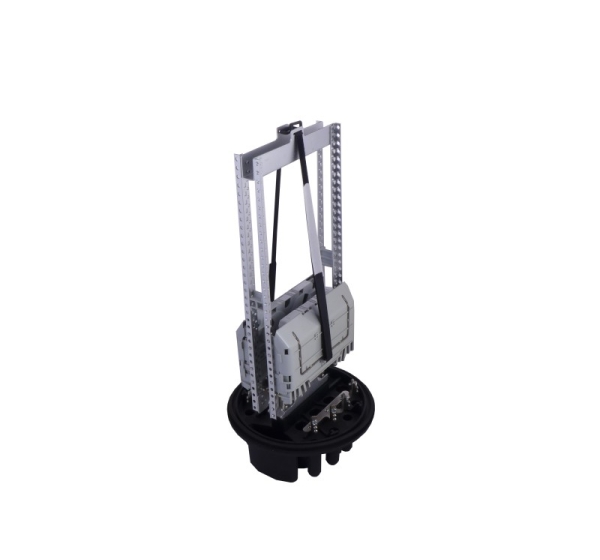 ElectroBase ® Large capacity vertical DOMO type fiber optic closure for 480 fiber splices/ 16xHeat schrink ports