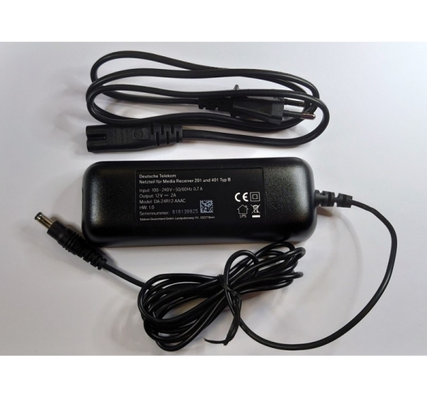 ElectroBase ® Barošanas bloks - adapteris 12V 2A 24W DC kon. 5.5/2.1-2.5 Desktop melns DT DA24R12AAAC