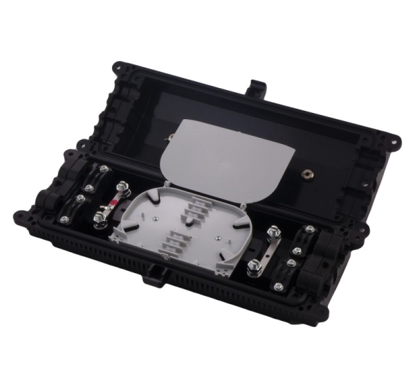 ElectroBase ® Horizontāla Optisko kabeļu uzmava (mufta) 24 optiskajām šķiedrām/without tray