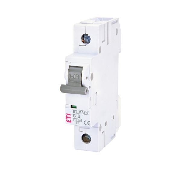 ElectroBase ® ETIMAT 6 1P 6KA C-6A automātiskais slēdzis