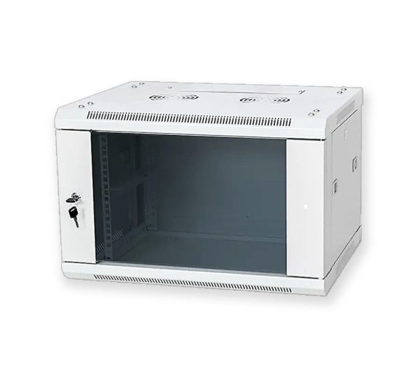ProBase™ Sienas 19" servera skapis 6U · 600×600×370 mm · Metāla · Nesalikts (Flat-pack)