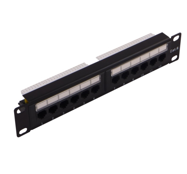 NORDMARK™ Komutācijas panelis CAT5E UTP 10" 12 porti (Patch panel)