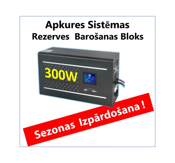 ElectroBase ® 300W, Pure Sine Wave Inverter - UPS, Backup Power for Heating Systems, Wall Mounting