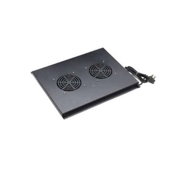 ProBase™ Ventilatoru bloks griestim/ 2 ventilatori 19'/ 600mmv| Melns