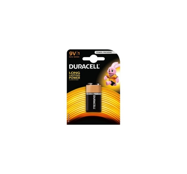 Duracell 6LR61 9V baterijas 9V Duracell BASIC sērija Alkaline MN1604 iepakojumā 1 gb.