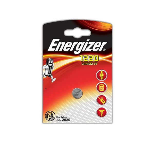 Energizer ® CR1220 batteries 3V Energizer lithium 1220 in a package of 1 pc.