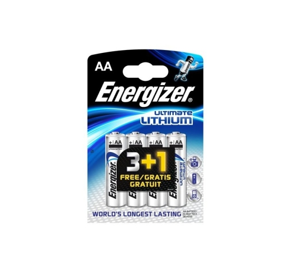 Energizer ® Батарейки R6/AA 1.5V Energizer Ultimate Lithium L91 в упаковке 4 шт.