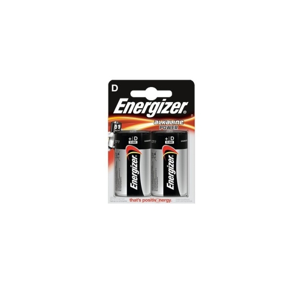 Energizer ® LR20/D baterijas 1.5V Energizer Power Alkaline MN1300/E95 iepakojumā 2 gb.