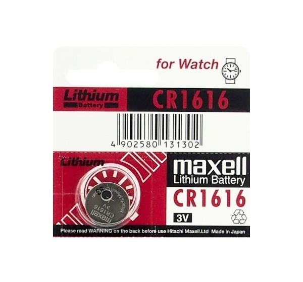 Maxell Аккумуляторы CR1616 3V Maxell литиевые CR1616 в упаковке 1 гб.