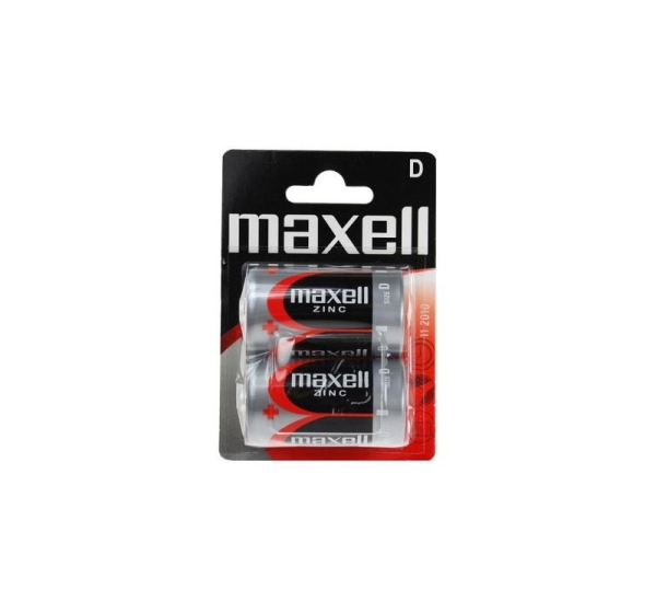 Maxell LR20/D baterijas 1.5V Maxell Zinc-carbon SUM-1 2B iepakojumā 2 gb.