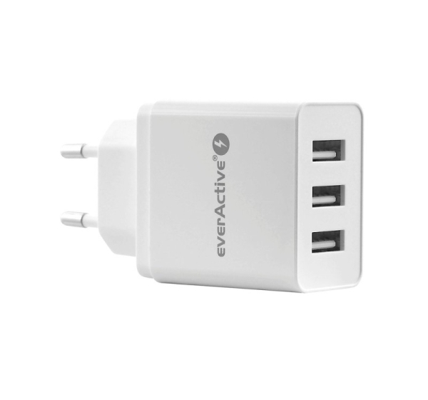 everActive™ Rozetes lādētājs - barošans bloks USB 5V everActive SC-300 iepakojumā 1 gb.