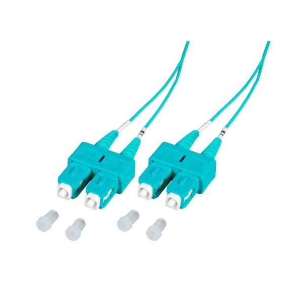 ElectroBase ® SC/UPC-SC/UPC MM, Multimode OM3, 50/125, duplex, 3.0mm LSZH Aqua, 1m