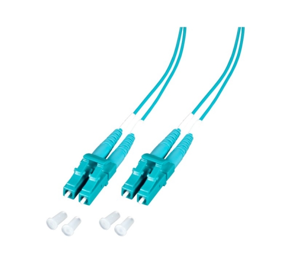 ElectroBase ® LC/UPC-LC/UPC MM Multimode, 50/125, OM3, Duplex, 3.0mm LSZH Aqua, 1m