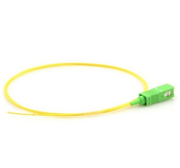 SC/APC  Single Mode, 0.9mm LSZH Yellow, 1m ::P-SC/APC-1.1-1A1