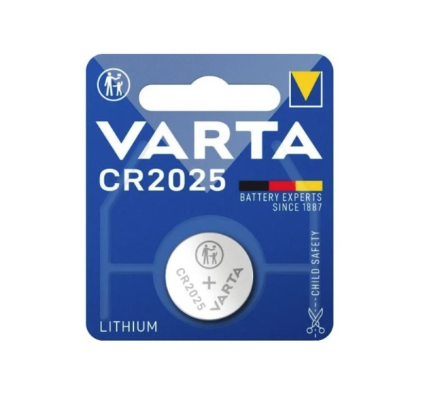 VARTA ® CR2025 baterijas Varta litija 6025 iepakojumā 1 gb.