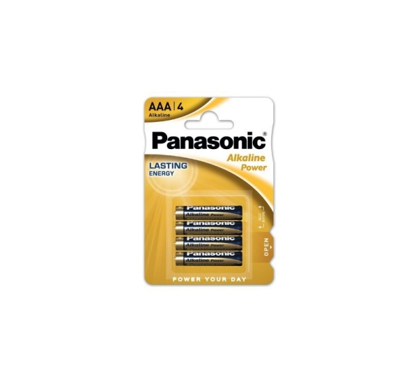 Panasonic LR03/AAA baterijas Panasonic Power Alkaline MN2400/E92 iepakojumā 4 gb.