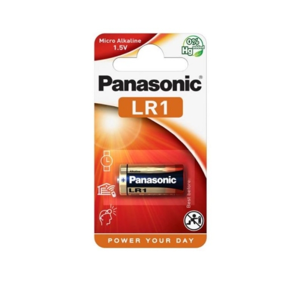 Panasonic LR01/N baterijas Panasonic Alkaline MN9100/E90 iepakojumā 1 gb.