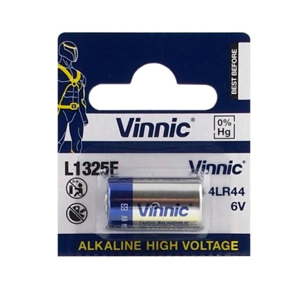 Vinnic Аккумуляторы 4LR44 Vinnic Alkaline 544A / L1325F в упаковке 1 шт.