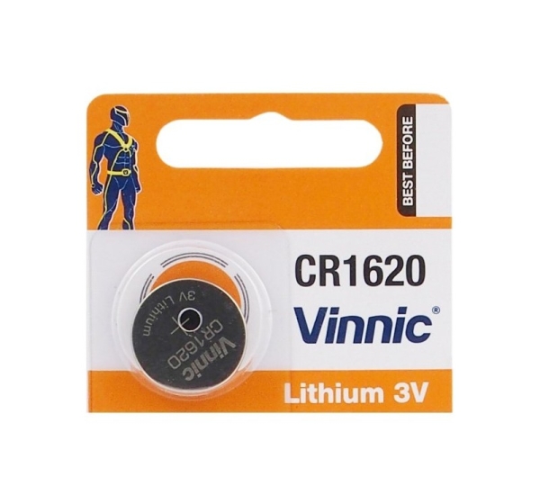 Vinnic CR1620 baterijas Vinnic litija - iepakojumā 1 gb.