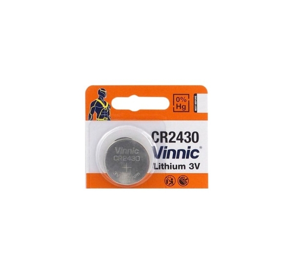 Vinnic Аккумулятор CR2430 | 3 В винник литиевый | В упаковке 1 Гб.