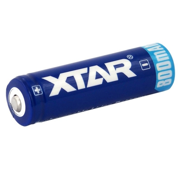 XTAR ® XTAR AA/R6 size 14500 akumulatori 3.7V XTAR litija 800 mAh iepakojumā 1 gb.
