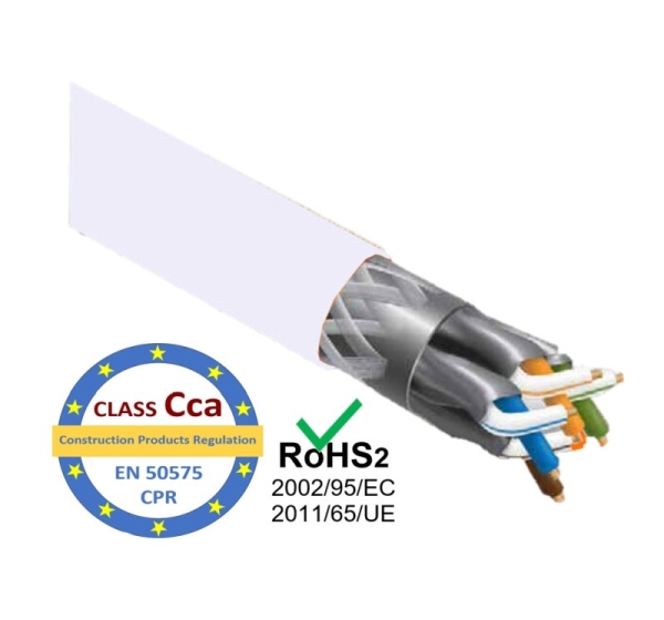 ElectroBase ® LAN Datortīklu kabelis, S/FTP CAT7 LSZH network cable | CPR Class Cca | CE Rohs, 305m