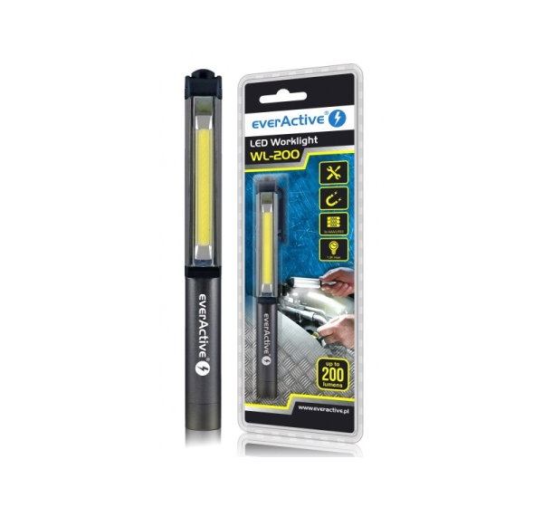 everActive™ LED darba lukturis ar COB diodi everActive LED WL-200