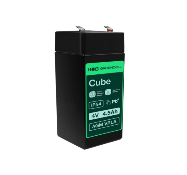 Green Cell ® 4V 4.5Ah akumulators :: AGM : VRLA ::
