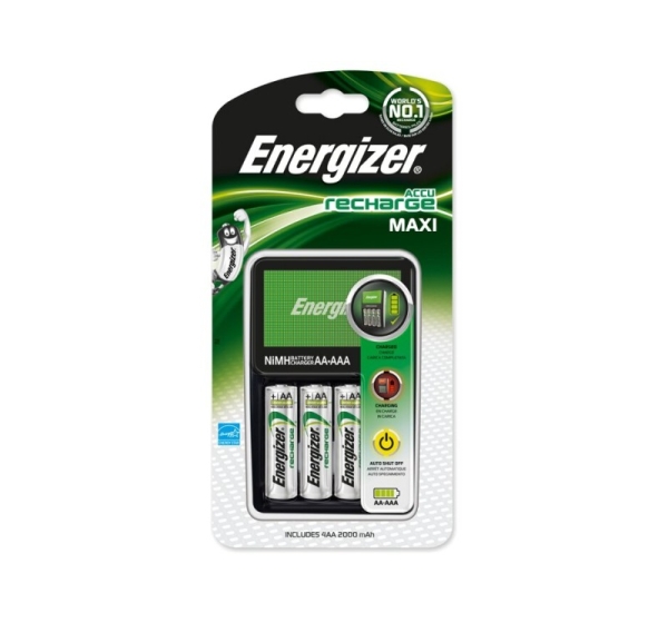 Energizer ® Energizer Maxi lādētājs + 4xR6/AA 2000 mAh NH15-2000