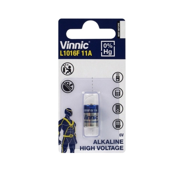Vinnic 11A baterija 6V Vinnic Alkaline iepakojumā 1 gb.