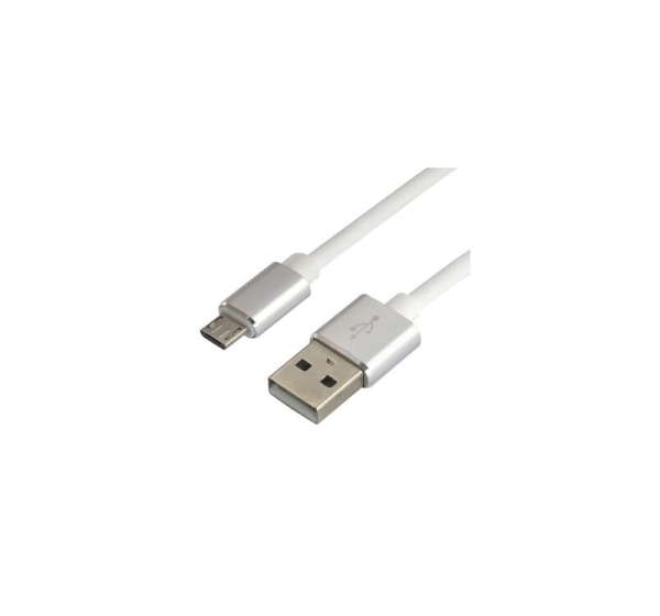 everActive™ USB mikro B vads / USB A 1.0m everActive CBS-1.5MW 2.4A balts iepakojumā 1 gb.