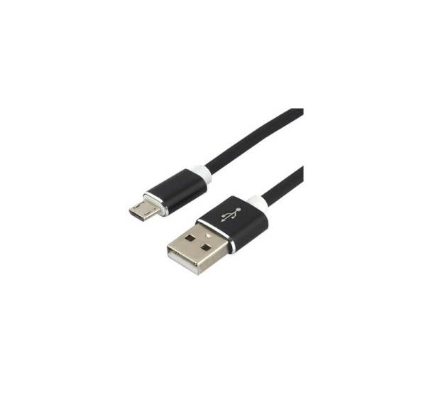 everActive™ USB mikro B vads / USB A 1.0m everActive Silicon melns CBS-1MB 2.4A iepakojumā 1 gb.