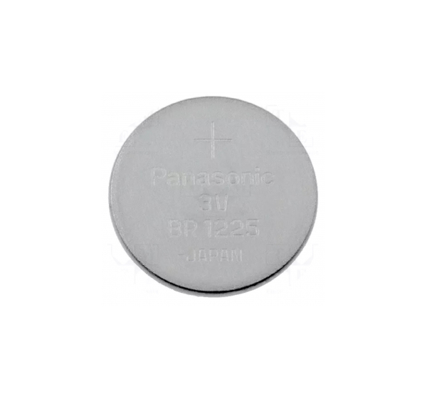 Battery: lithium; 3V; BR1225,coin; ̈12x2.5mm; 48mAh