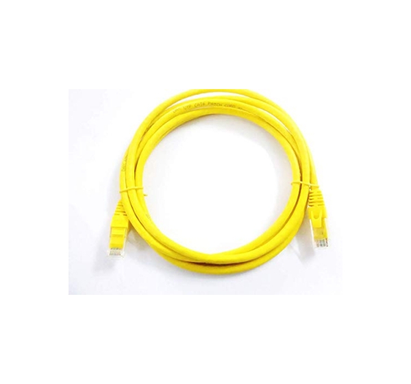 ElectroBase ® Patch cord | Patch Kabelis | Patch cable | 2m | CAT5E | UTP | 200 cm | ElectroBase ® | Dzeltens
