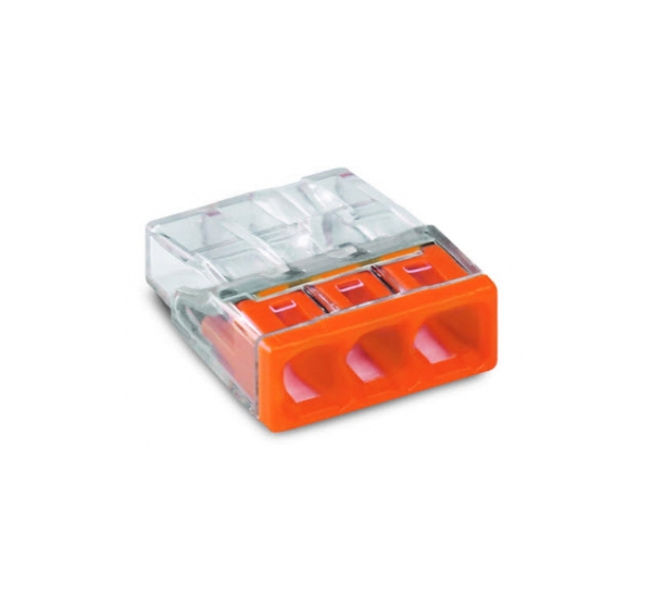 WAGO Savienojuma klemme 3x0,5-2.5 24A/400V Wago 2273-203 1gb.