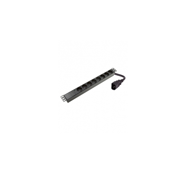 ProBase™ 1U Power supply block/ 8 sockets/ plastic housing/ without  switch, C14