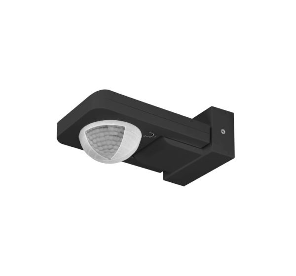 Motion sensor, range 360°, 20m, IP65 black
