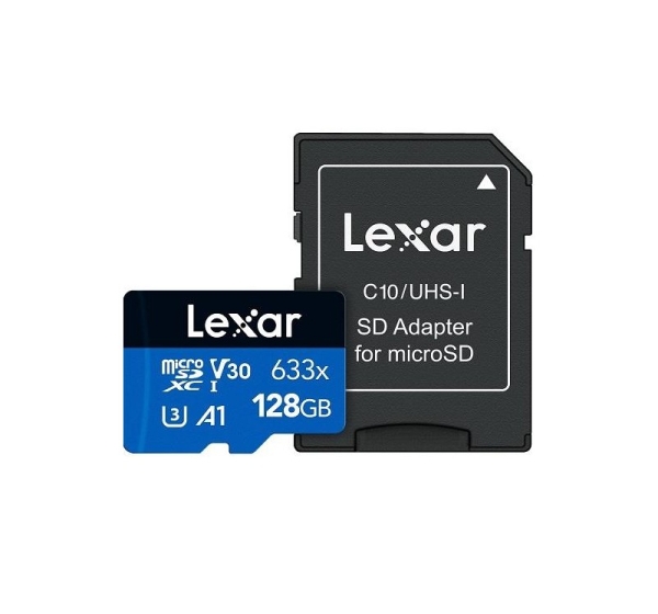 MEMORY MICRO SDXC 128GB UHS-I/W/ADAPTER LSDMI128BB633A LEXAR