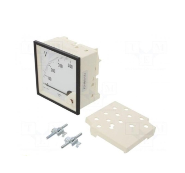 Voltmeter analogue on panel VAC:0÷400V