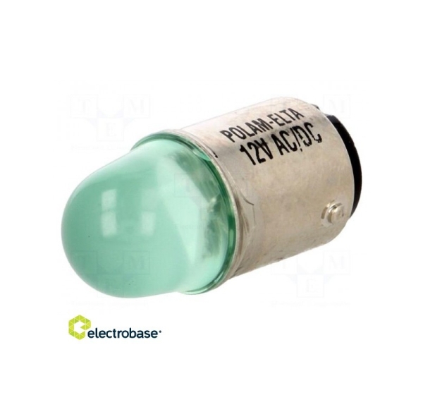 LED lampiņa zaļa | BA15D | 230VAC