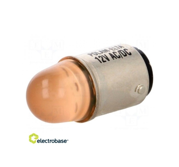 LED lampa oranža | BA15D | 230VAC